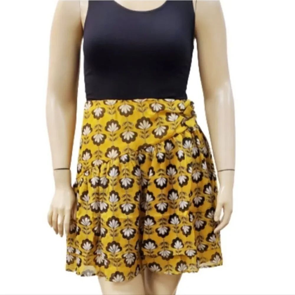 Eloquii Tiered Ginko Ruffle Skirt